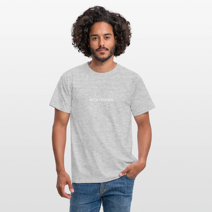 Foxterrier - Hashtag | Männer T-Shirt - Grau meliert