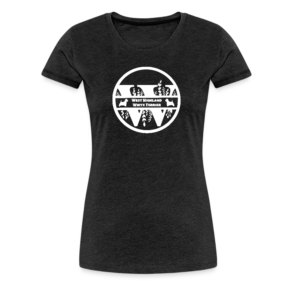 Women’s Premium T-Shirt - West Highland White Terrier - Monogramm - Anthrazit