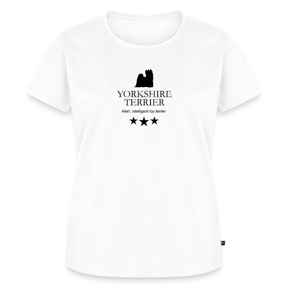 Women’s Premium T-Shirt - Yorkshire Terrier - Alert, intelligent toy terrier... - Weiß