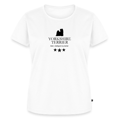 Women’s Premium T-Shirt - Yorkshire Terrier - Alert, intelligent toy terrier... - Weiß