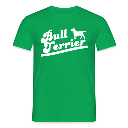 Bull Terrier-Schriftzug | Männer T-Shirt - Kelly Green