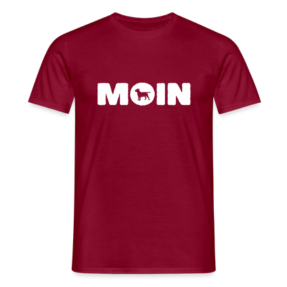Bull Terrier - Moin | Männer T-Shirt - Ziegelrot