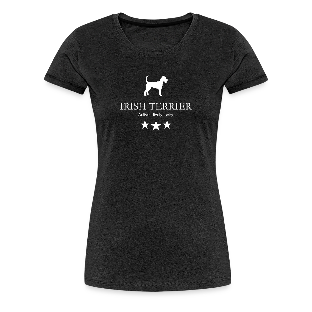 Women’s Premium T-Shirt - Irish Terrier - Active, lively, wiry... - Anthrazit