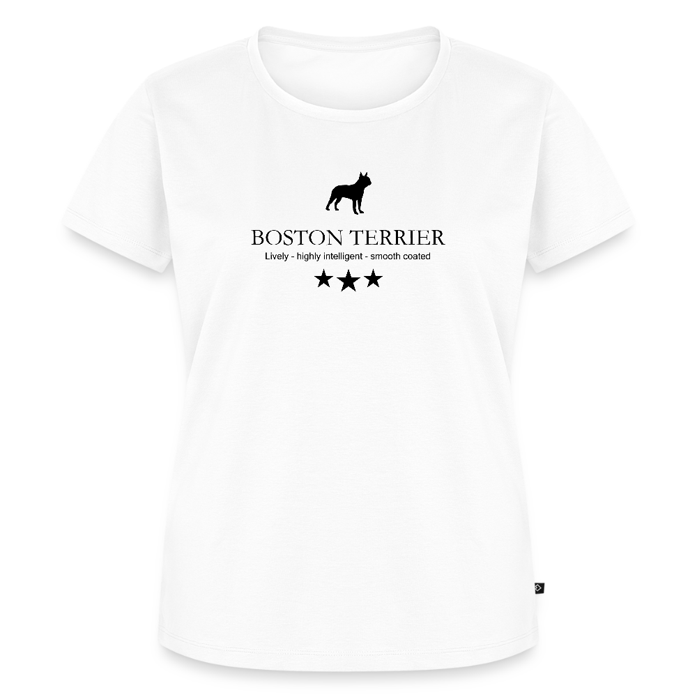 Women’s Premium T-Shirt - Boston Terrier - Lively, highly intelligent, smooth coated... - Weiß