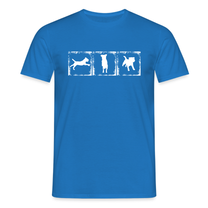 Border Terrier in action | Männer T-Shirt - Royalblau