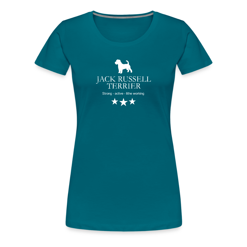 Women’s Premium T-Shirt - Jack Russell Terrier - Strong, active, lithe working... - Divablau