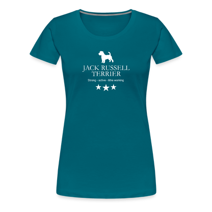 Women’s Premium T-Shirt - Jack Russell Terrier - Strong, active, lithe working... - Divablau