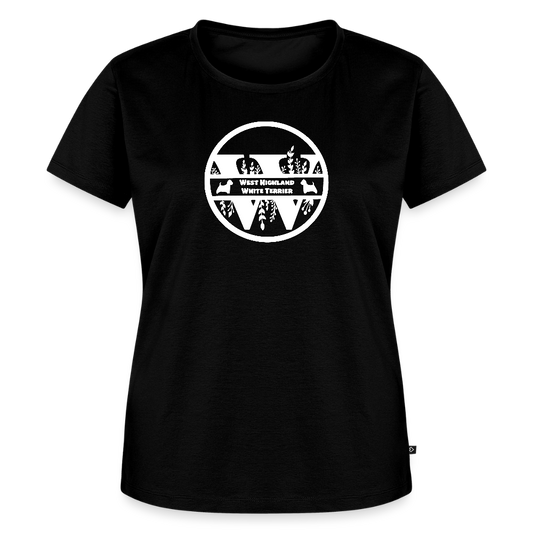 Women’s Premium T-Shirt - West Highland White Terrier - Monogramm - Schwarz