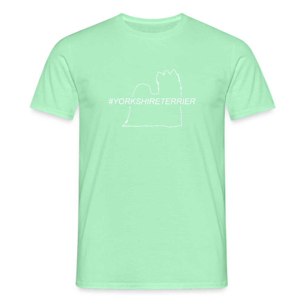 Yorkshire Terrier - Hashtag | Männer T-Shirt - Mintgrün