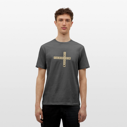 Irish Terrier - Scrabble | Männer T-Shirt - Anthrazit