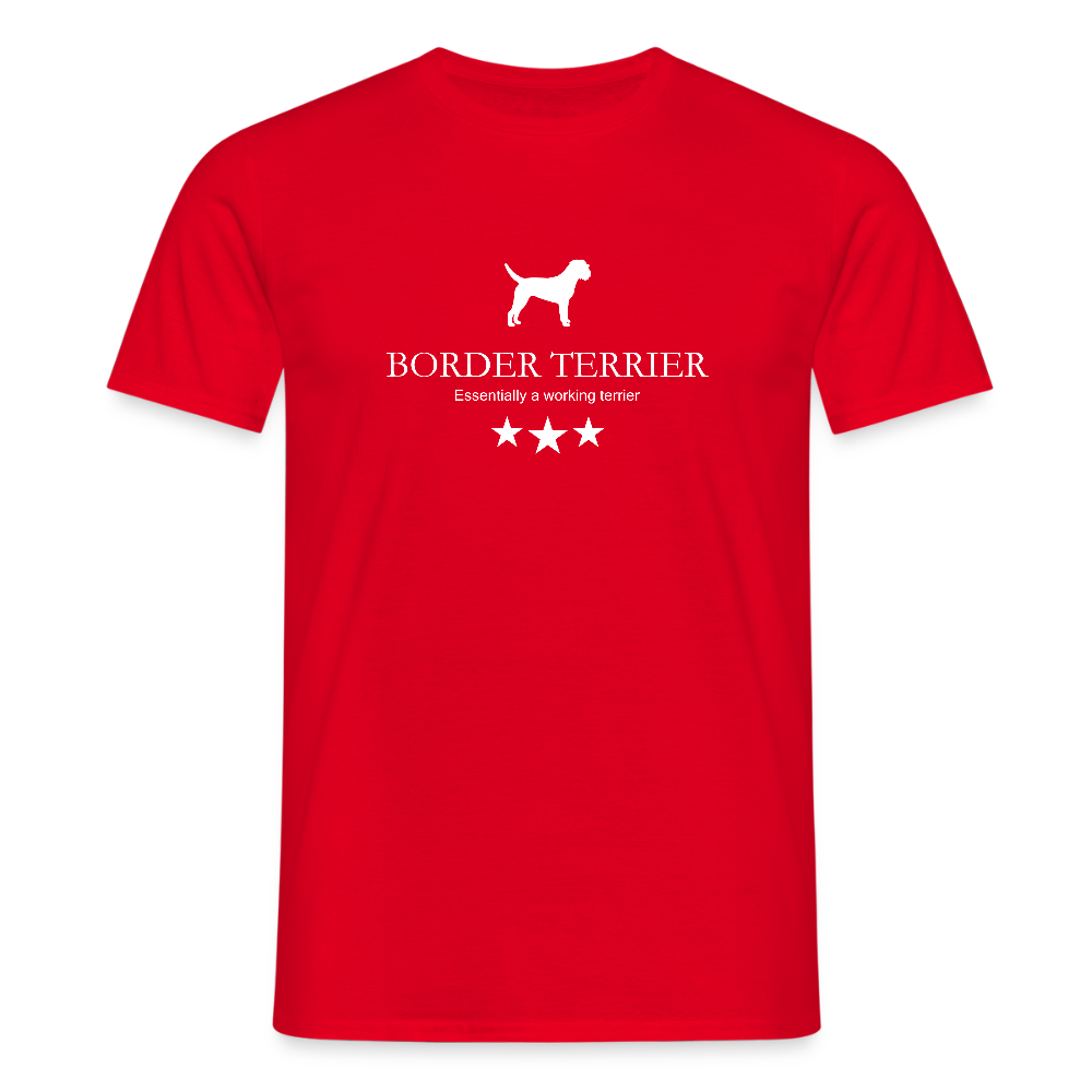 Border Terrier - Essentially a working terrier... | Männer T-Shirt - Rot