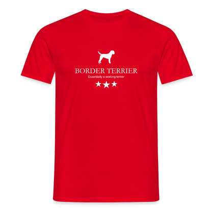 Border Terrier - Essentially a working terrier... | Männer T-Shirt - Rot