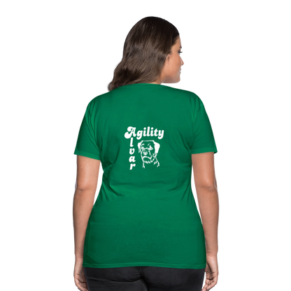 Border Terrier Agility | Women’s Premium T-Shirt - Kelly Green