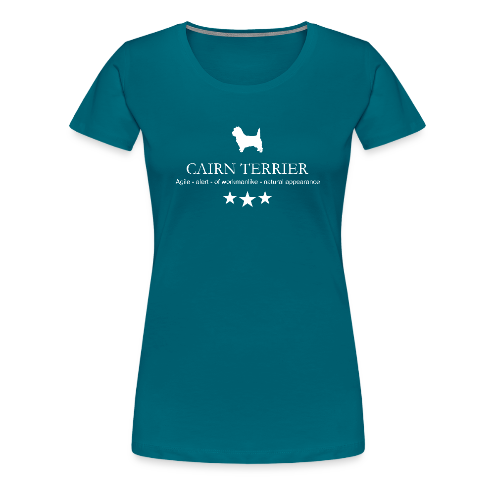 Women’s Premium T-Shirt - Cairn Terrier - Agile, alert, of workmanlinke... - Divablau