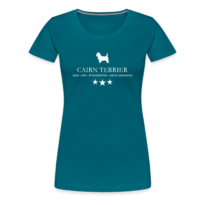 Women’s Premium T-Shirt - Cairn Terrier - Agile, alert, of workmanlinke... - Divablau