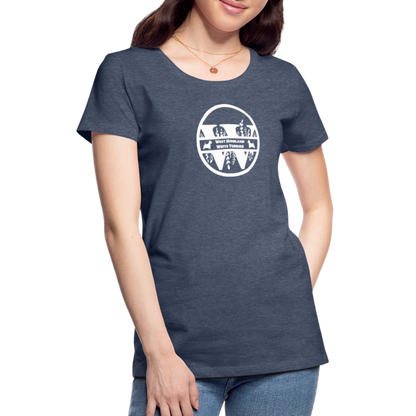 Women’s Premium T-Shirt - West Highland White Terrier - Monogramm - Blau meliert