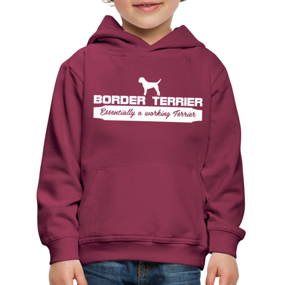 Kinder Premium Hoodie - Border Terrier - Essentially a working Terrier... - Bordeaux