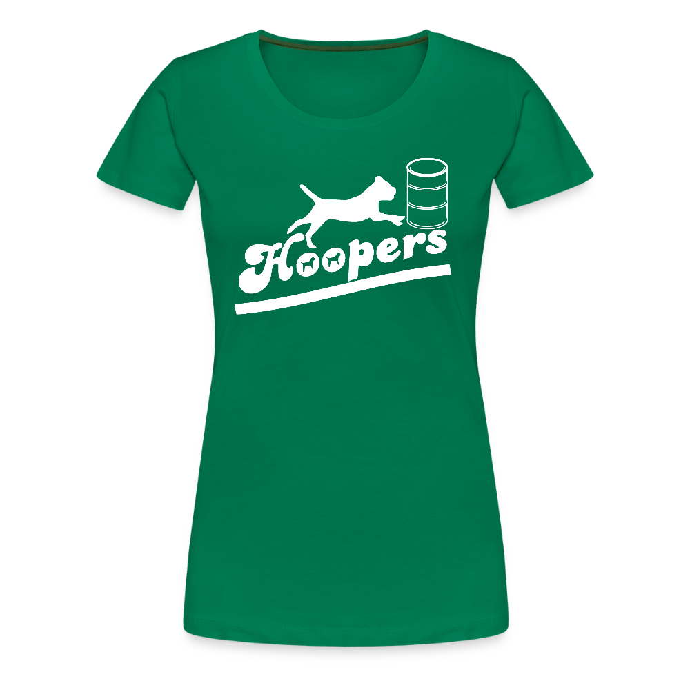 Women’s Premium T-Shirt - Hoopers mit Border Terrier - Kelly Green