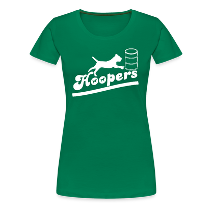 Women’s Premium T-Shirt - Hoopers mit Border Terrier - Kelly Green