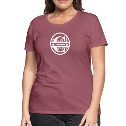 Women’s Premium T-Shirt - Cairn Terrier - Monogramm - Malve