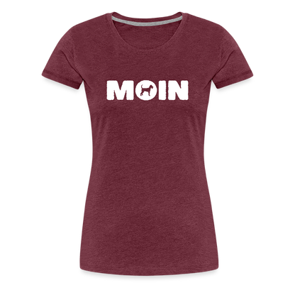 Women’s Premium T-Shirt - Irish Terrier - Moin - Bordeauxrot meliert