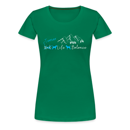 Women’s Premium T-Shirt - (Irish) Terrier Life Balance - Kelly Green