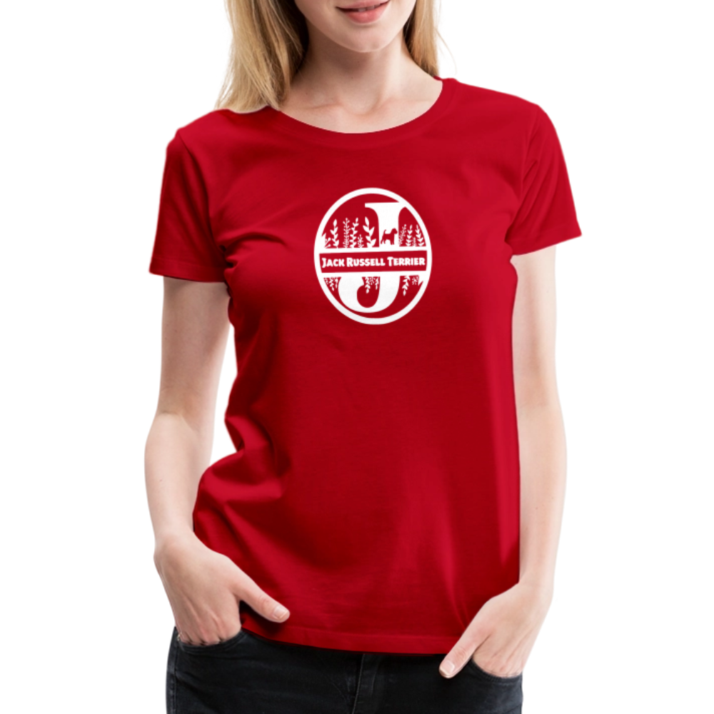 Women’s Premium T-Shirt - Jack Russell Terrier - Monogramm - Rot