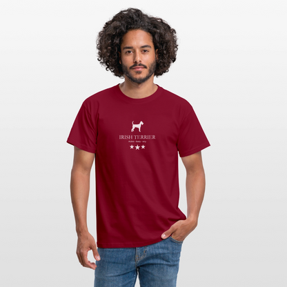 Männer Premium T-Shirt - Irish Terrier - Active, lively, wiry... - Ziegelrot