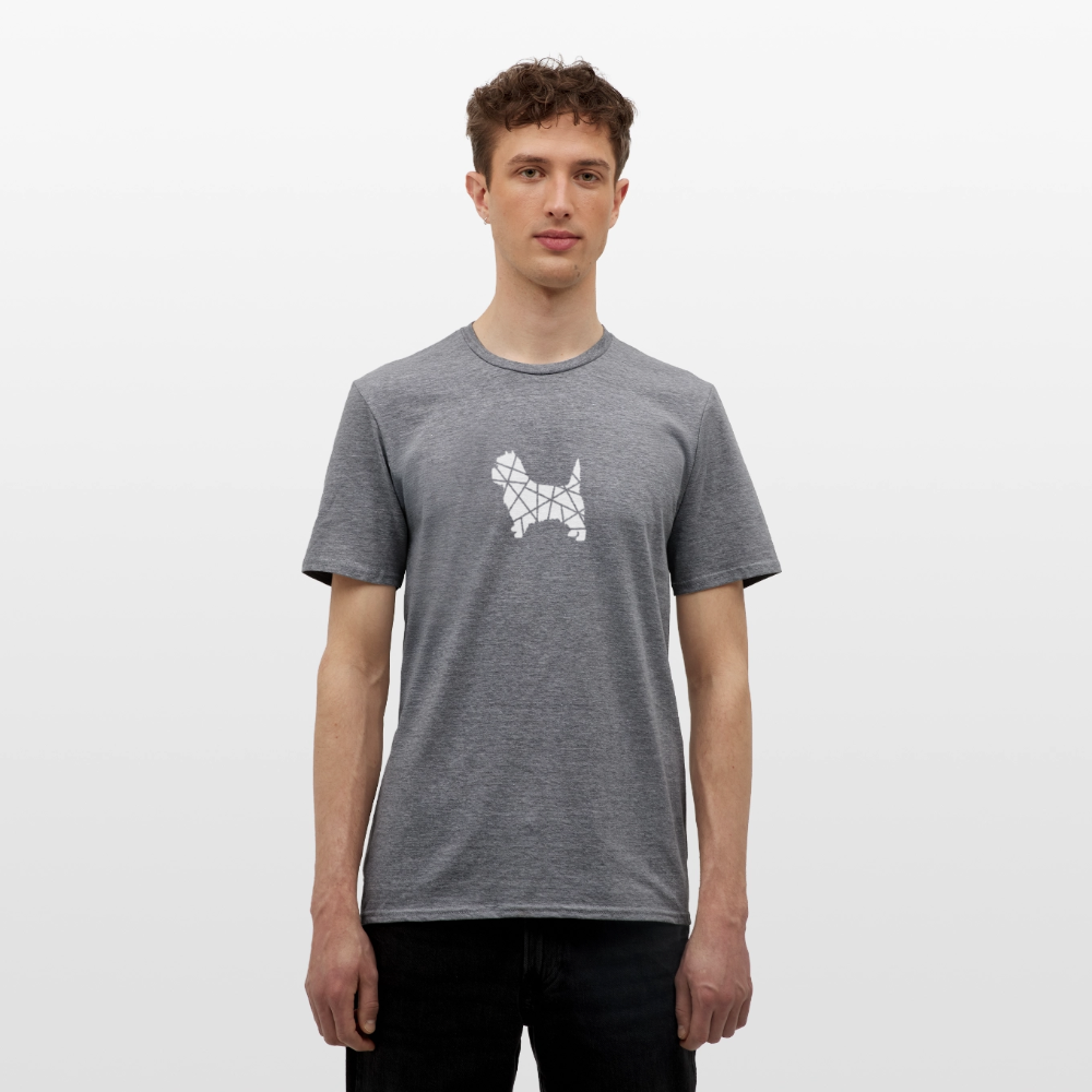 Cairn Terrier geometrisch | Männer T-Shirt - Graphit meliert