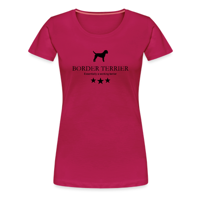 Women’s Premium T-Shirt - Border Terrier - Essentially a working terrier... - dunkles Pink