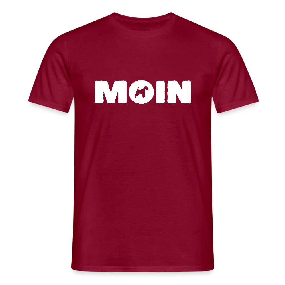 Drahthaar Foxterrier - Moin | Männer T-Shirt - Ziegelrot