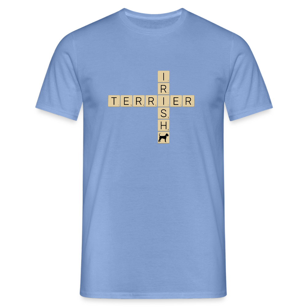 Irish Terrier - Scrabble | Männer T-Shirt - carolina blue