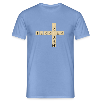 Irish Terrier - Scrabble | Männer T-Shirt - carolina blue