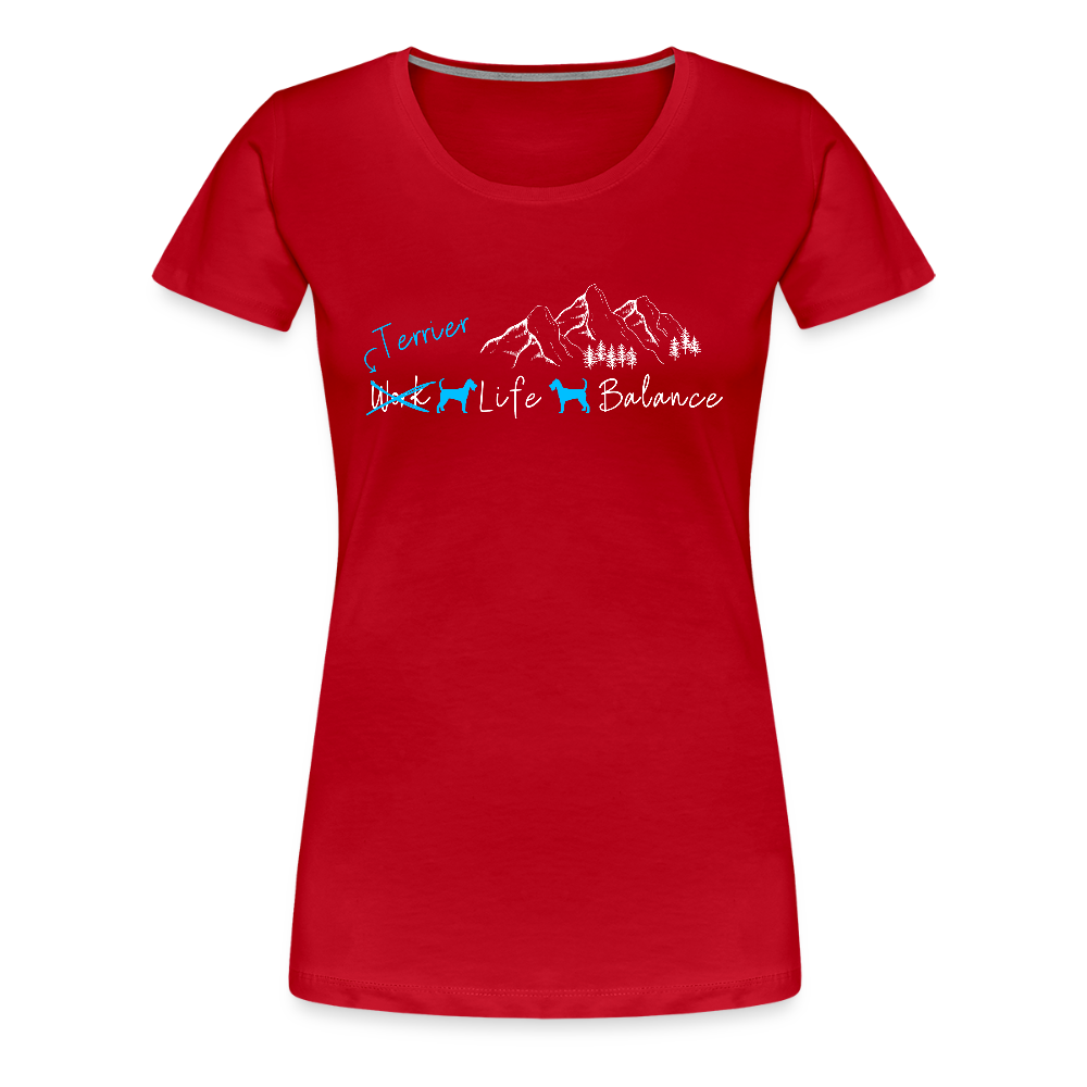 Women’s Premium T-Shirt - (Irish) Terrier Life Balance - Rot