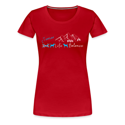 Women’s Premium T-Shirt - (Irish) Terrier Life Balance - Rot