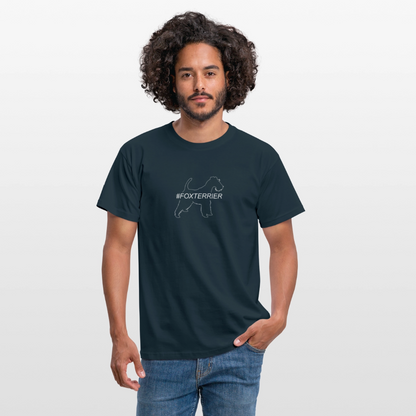 Foxterrier - Hashtag | Männer T-Shirt - Navy