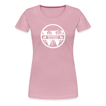Women’s Premium T-Shirt - West Highland White Terrier - Monogramm - Hellrosa