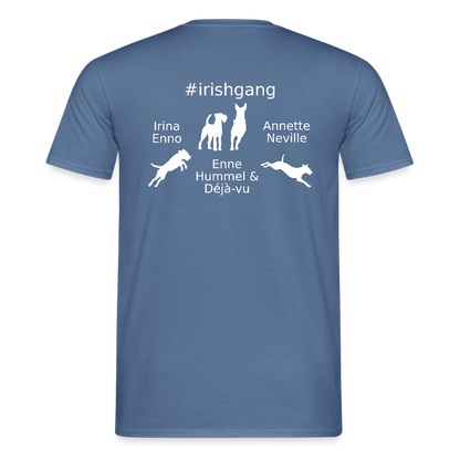 Männer T-Shirt - IRISHGANG - Taubenblau 