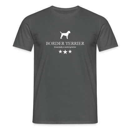 Border Terrier - Essentially a working terrier... | Männer T-Shirt - Anthrazit