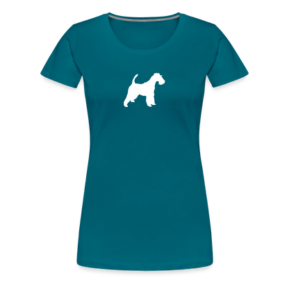 Foxterrier-Silhouette | Women’s Premium T-Shirt - Divablau