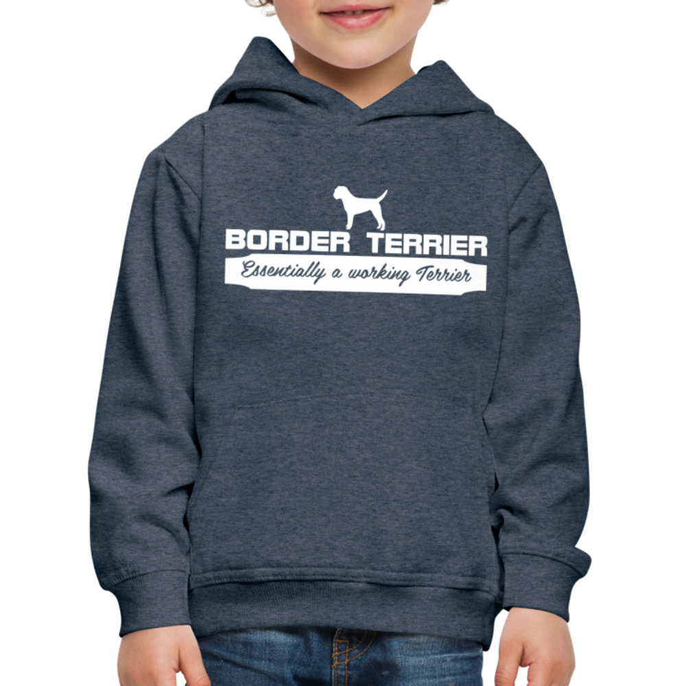 Kinder Premium Hoodie - Border Terrier - Essentially a working Terrier... - Jeansblau