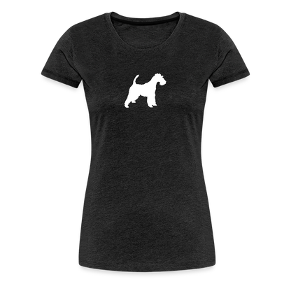 Foxterrier-Silhouette | Women’s Premium T-Shirt - Anthrazit