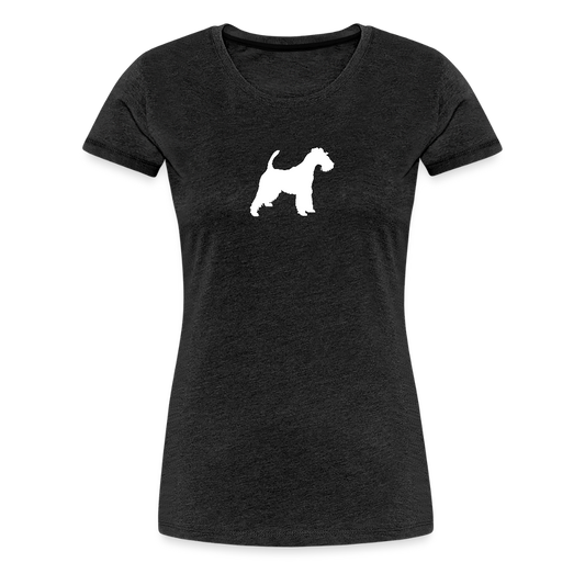Foxterrier-Silhouette | Women’s Premium T-Shirt - Anthrazit