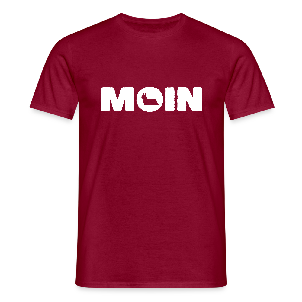 Skye Terrier - Moin | Männer Premium T-Shirt - Ziegelrot