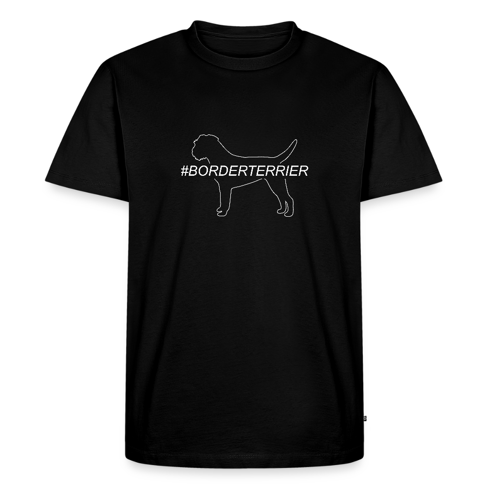 Männer Premium T-Shirt - Border Terrier - Hashtag - Schwarz