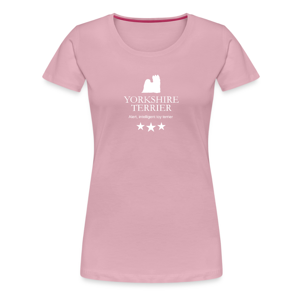 Women’s Premium T-Shirt - Yorkshire Terrier - Alert, intelligent toy terrier... - Hellrosa