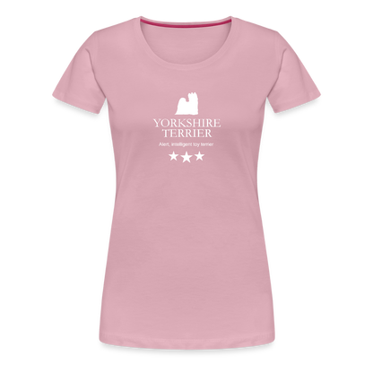 Women’s Premium T-Shirt - Yorkshire Terrier - Alert, intelligent toy terrier... - Hellrosa
