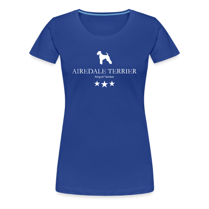 Women’s Premium T-Shirt - Airedale Terrier - King of terriers... - Königsblau