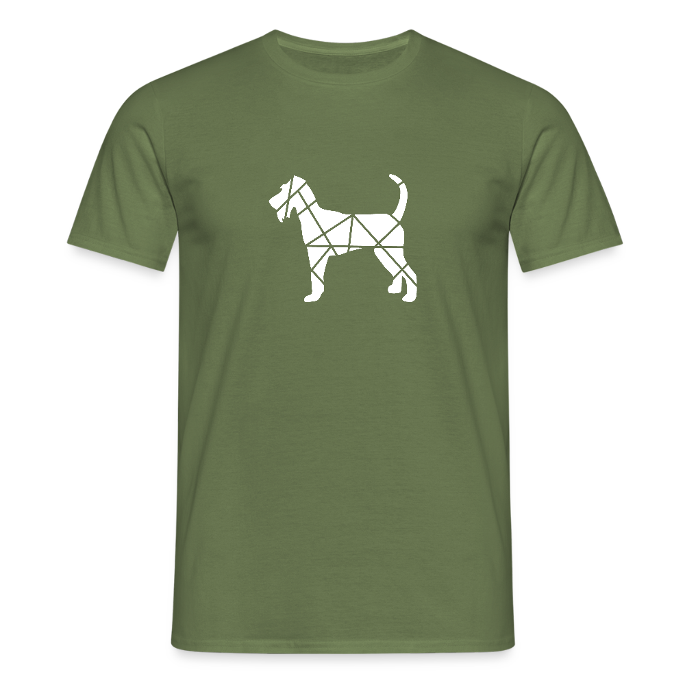 Irish Terrier geometrisch | Männer T-Shirt - Militärgrün