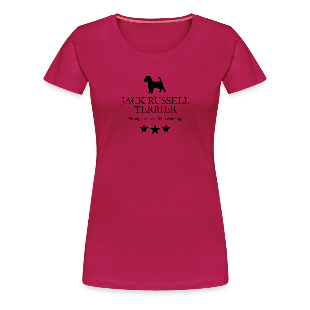 Women’s Premium T-Shirt - Jack Russell Terrier - Strong, active, lithe working... - dunkles Pink